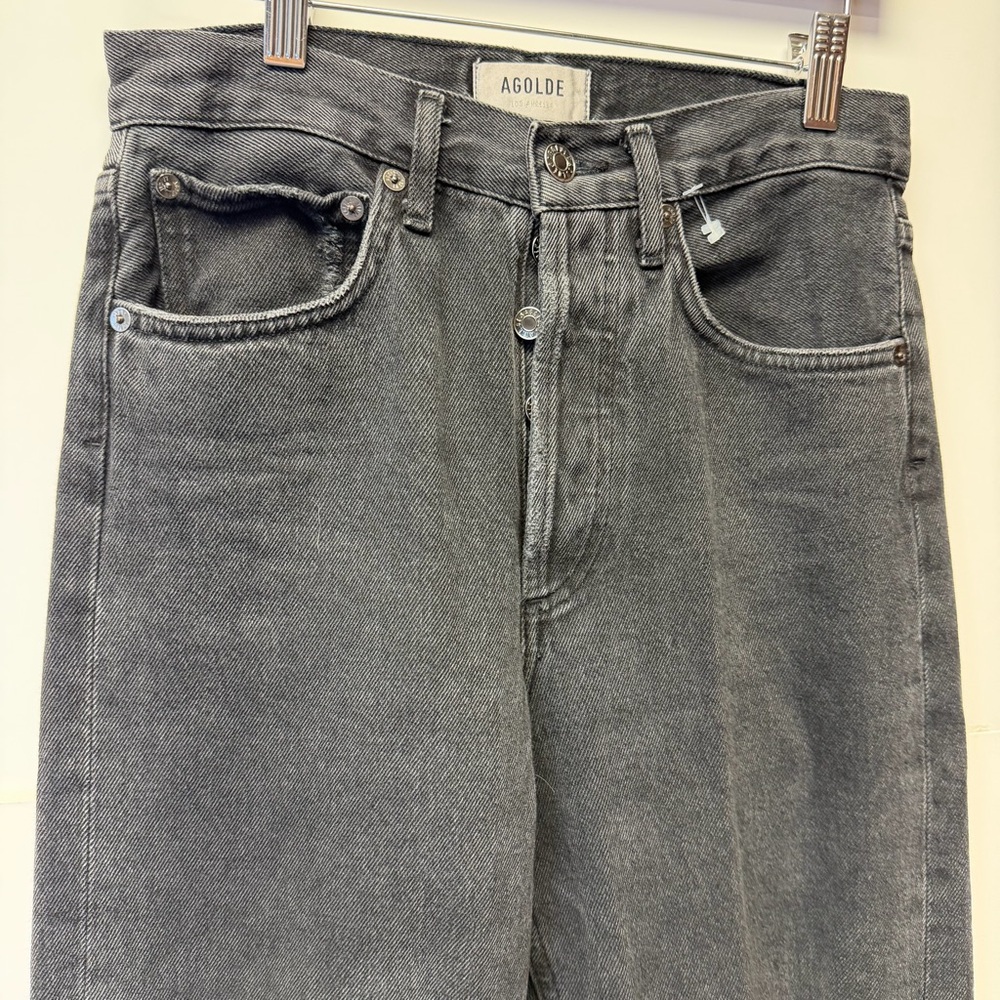 Agolde Distressed Washed Black Jeans size 24 - Picture 4 of 5
